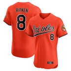 Johmsee B.Orioles #8 Cal Ripken Player Orange Limited Elite Home Game Stitched Jerseys