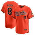 Johmsee B.Orioles #8 Cal Ripken Player Orange Limited Home Game Stitched Jerseys