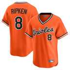 Johmsee B.Orioles #8 Cal Ripken Player Orange T-shirt Limited Home Game Stitched Jerseys