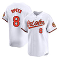 Johmsee B.Orioles #8 Cal Ripken Player White Limited Home Game Stitched Jerseys