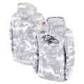 Johmsee B.Ravens Player Military Hoodie Arctic Camo Salute To Service Stitched Jerseys