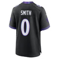 Johmsee B.Ravens #0 Roquan Smith Black Alternate Game Stitched Jerseys