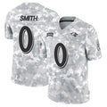 Johmsee B.Ravens #0 Roquan Smith Player Arctic Camo Salute to Service Limited Stitched Jerseys