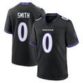 Johmsee B.Ravens #0 Roquan Smith Player Black Home Game Stitched Jerseys