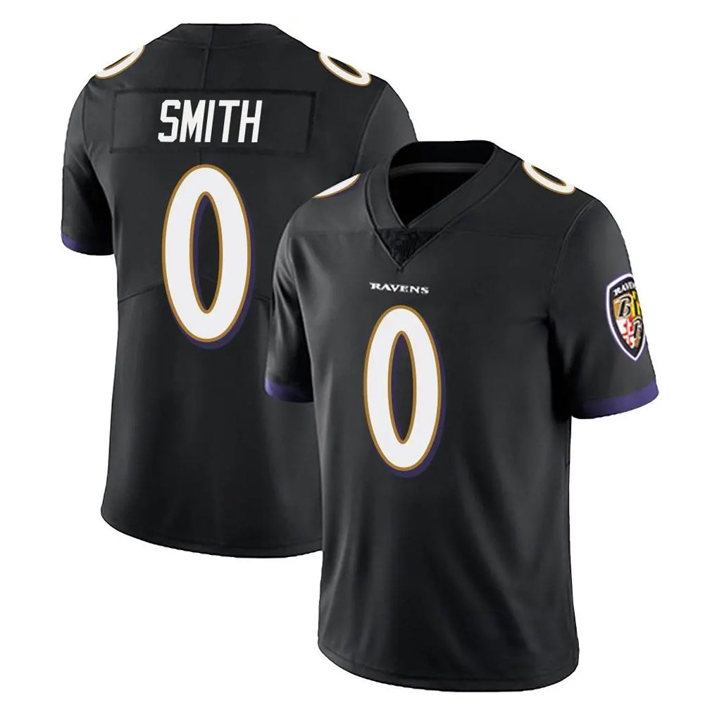 Johmsee B.Ravens #0 Roquan Smith Player Black Vapor Untouchable Limited Home Game Stitched Jerseys