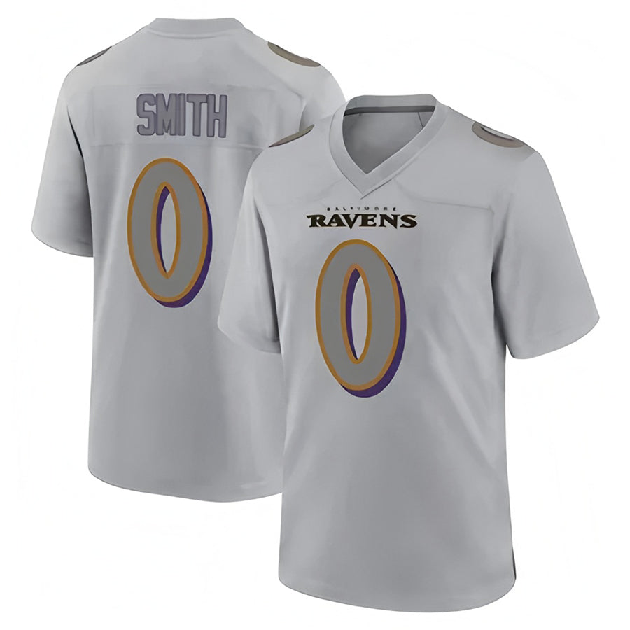 Johmsee B.Ravens #0 Roquan Smith Player Gray Color Rush Vapor Untouchable Game Stitched Jerseys