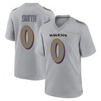 Johmsee B.Ravens #0 Roquan Smith Player Gray Color Rush Vapor Untouchable Game Stitched Jerseys