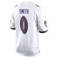 Johmsee B.Ravens #0 Roquan Smith Player White Alternate Home Game Stitched Jerseys