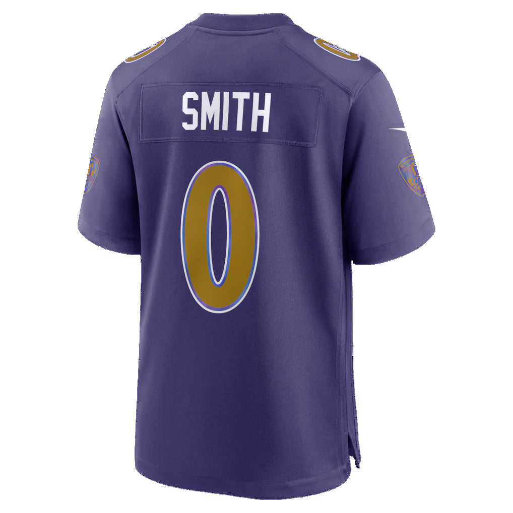 Johmsee B.Ravens #0 Roquan Smith Purple Alternate Game Stitched Jerseys