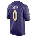Johmsee B.Ravens #0 Roquan Smith Purple Team Game Stitched Jersey
