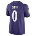 Johmsee B.Ravens #0 Roquan Smith Purple Vapor F.U.S.E. Sewn Down Limited Stitched Jerseys