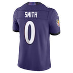 Johmsee B.Ravens #0 Roquan Smith Purple Vapor F.U.S.E. Sewn Down Limited Stitched Jerseys