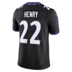 Johmsee B.Ravens #22 Derrick Henry Black Alternate Alternate Vapor F.U.S.E. Stitched Limited Jerseys