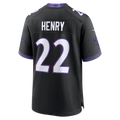 Johmsee B.Ravens #22 Derrick Henry Black Alternate Game Stitched Jerseys