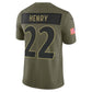 B.Ravens #22 Derrick Henry Olive 2025 Salute to Service Limited Stitched American Football Jerseys