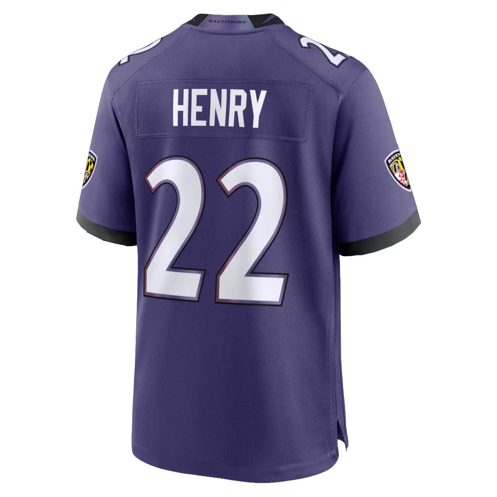 Johmsee B.Ravens #22 Derrick Henry Player Purple Home Game Stitched Jerseys