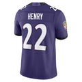 Johmsee B.Ravens #22 Derrick Henry Player Purple Limited Elite Home Game Stitched Jerseys
