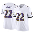 Johmsee B.Ravens #22 Derrick Henry Player White Limited Home Game Stitched Jerseys