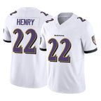 Johmsee B.Ravens #22 Derrick Henry Player White Limited Home Game Stitched Jerseys