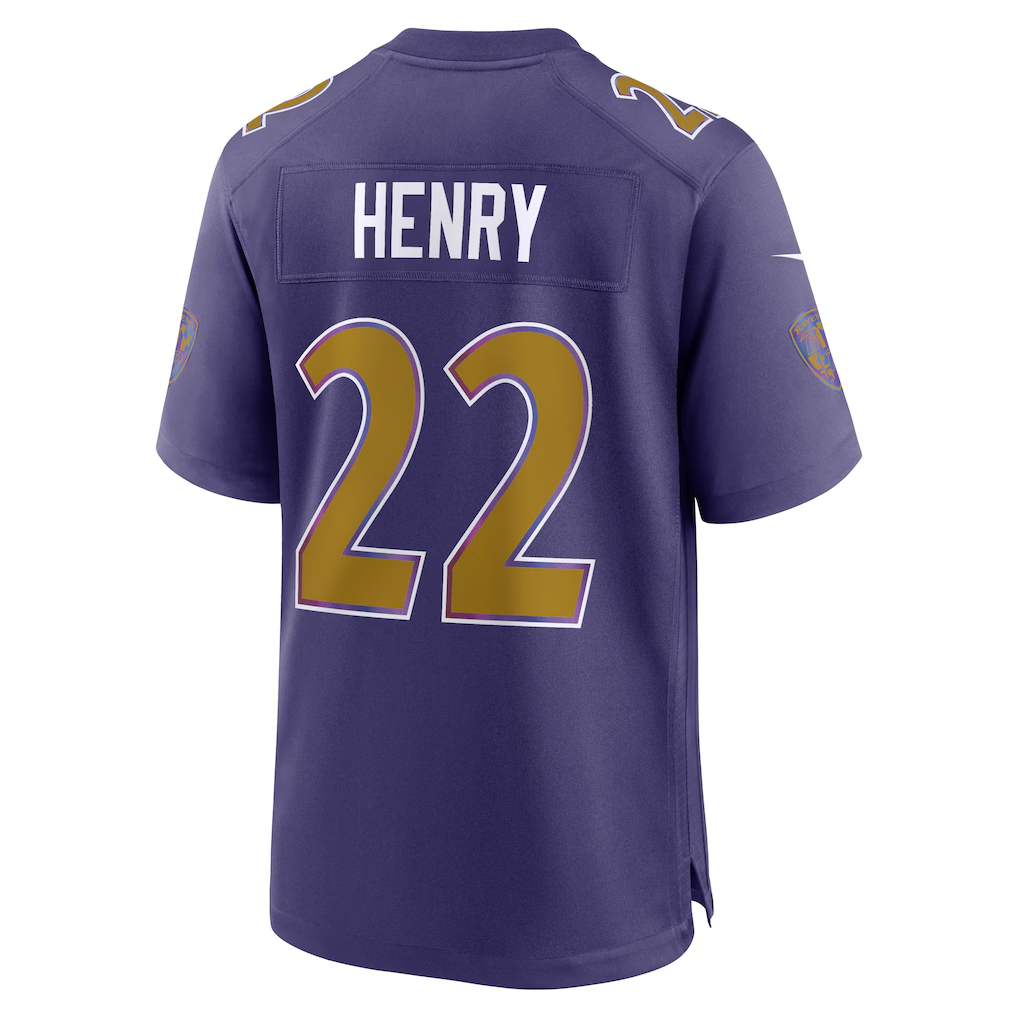 Johmsee B.Ravens #22 Derrick Henry Purple Alternate Game Stitched Jerseys
