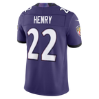 Johmsee B.Ravens #22 Derrick Henry Purple Team Vapor F.U.S.E. Stitched Limited Jerseys