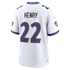 Johmsee B.Ravens #22 Derrick Henry White Game Stitched Jerseys