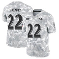 Johmsee B.Ravens #22 Derrick Henry Player Arctic Camo Salute to Service Limited  Stitched Jerseys