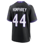 Johmsee B.Ravens #44 Marlon Humphrey Player Black Home Game Stitched Jerseys