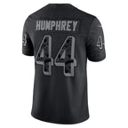 Johmsee B.Ravens #44 Marlon Humphrey Player Black RFLCTV Limited Stitched Jerseys