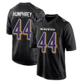 Johmsee B.Ravens #44 Marlon Humphrey Player Carbon Black Fashion Home Game Stitched Jerseys
