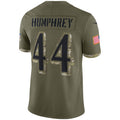 Johmsee B.Ravens #44 Marlon Humphrey Player Olive Salute To Service Limited Stitched Jerseys