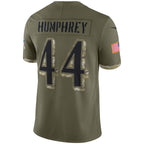 Johmsee B.Ravens #44 Marlon Humphrey Player Olive Salute To Service Limited Stitched Jerseys