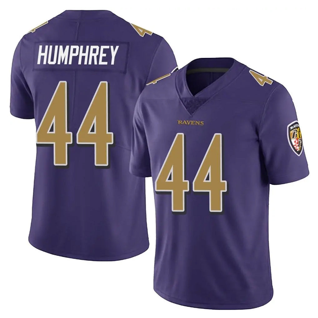 Johmsee B.Ravens #44 Marlon Humphrey Player Purple Color Vapor Untouchable Home Game Stitched Jerseys