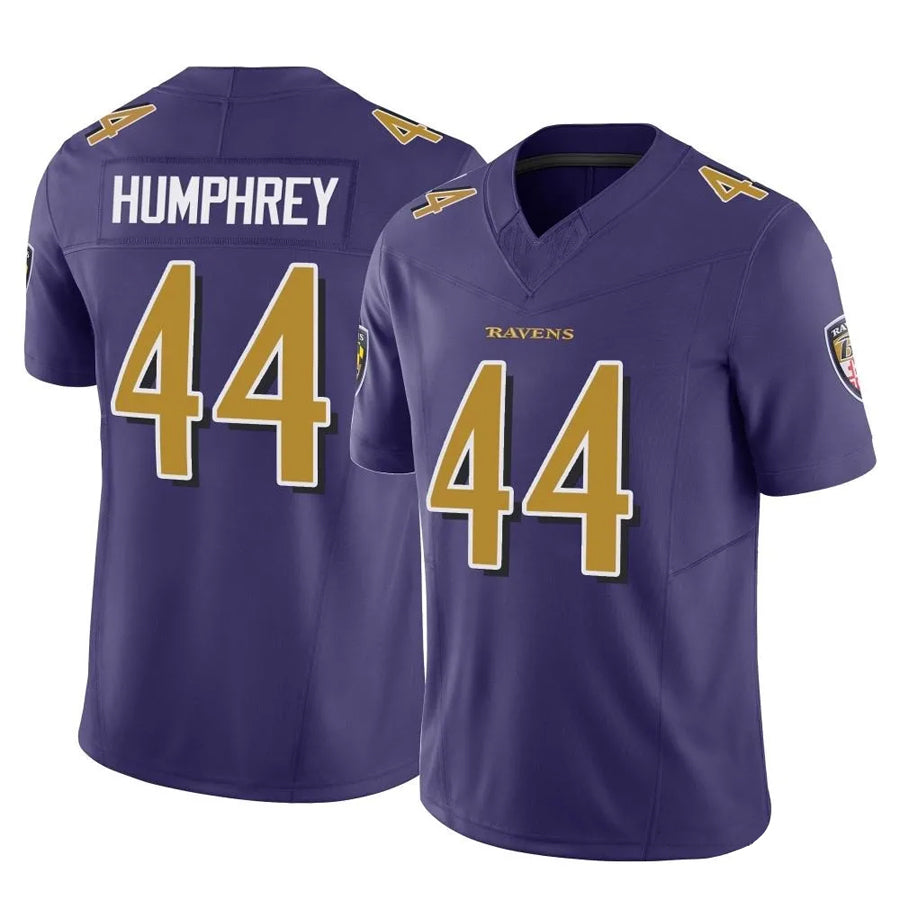 Johmsee B.Ravens #44 Marlon Humphrey Player Purple Legend Limited Home Game Stitched Jerseys