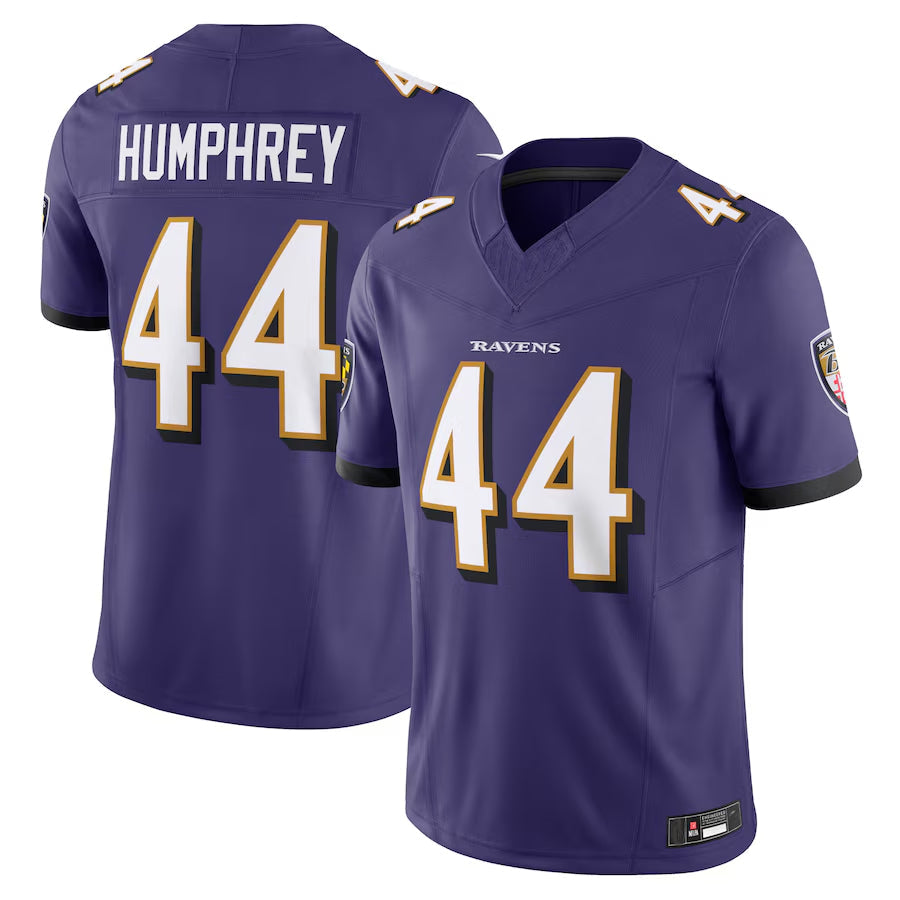 Johmsee B.Ravens #44 Marlon Humphrey Player Purple Vapor F.U.S.E. Limited Home Game Stitched Jerseys