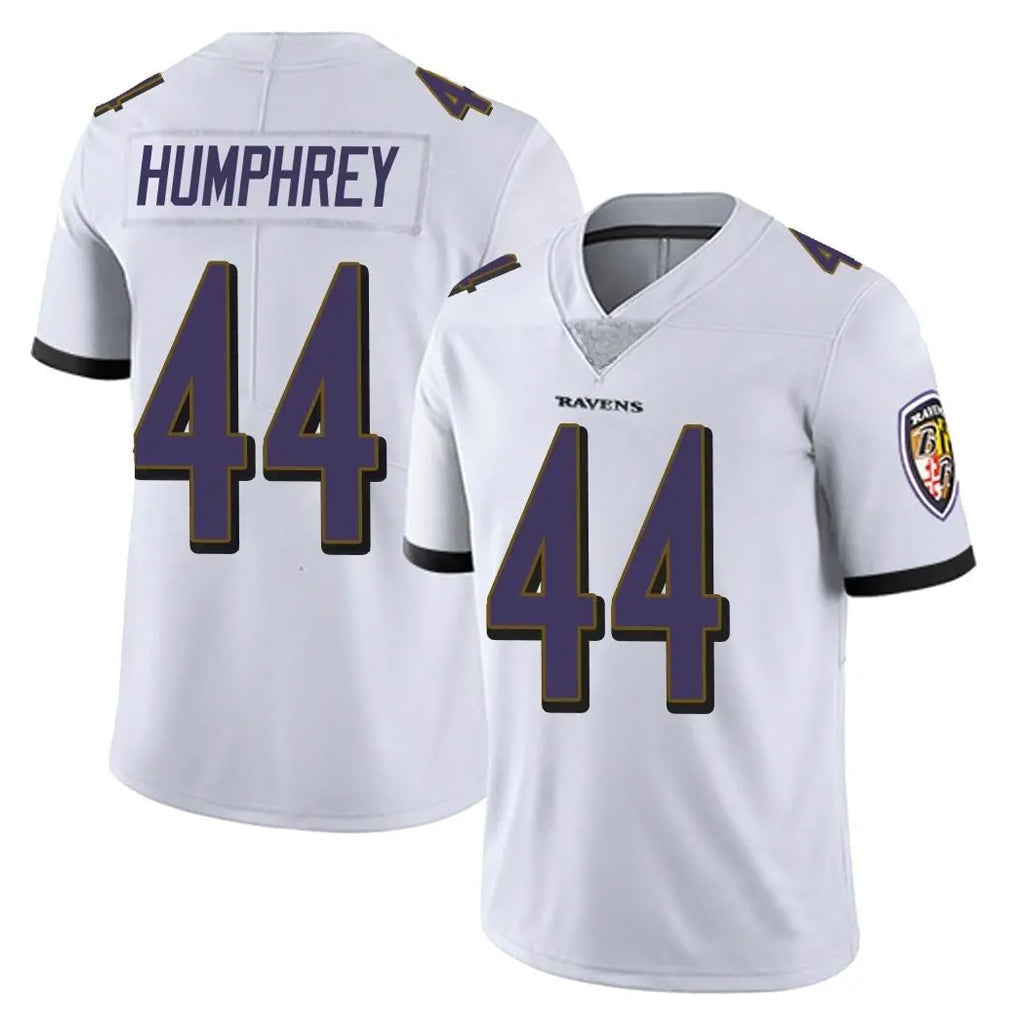 Johmsee B.Ravens #44 Marlon Humphrey Player White Vapor Untouchable Limited Home Game Stitched Jerseys