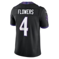 Johmsee B.Ravens #4 Zay Flowers Black Alternate Alternate Vapor F.U.S.E. Stitched Limited Jerseys