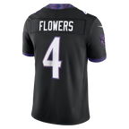 Johmsee B.Ravens #4 Zay Flowers Black Alternate Alternate Vapor F.U.S.E. Stitched Limited Jerseys