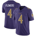 Johmsee B.Ravens #4 Zay Flowers Player Limited Purple Color Rush Vapor Untouchable Stitched Jerseys