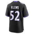 Johmsee B.Ravens #52 Ray Lewis Black Alternate Retired Player Stitched Jerseys