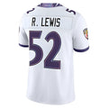 Johmsee B.Ravens #52 Ray Lewis Player White  Vapor F.U.S.E. Limited Home Game Stitched Jerseys