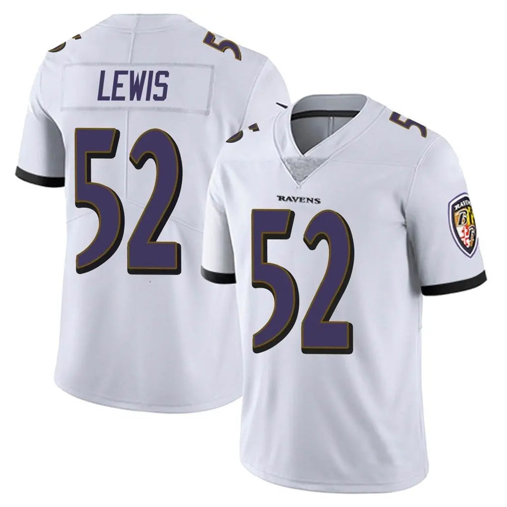 Johmsee B.Ravens #52 Ray Lewis Player White Vapor Untouchable Limited Game Home Stitched Jerseys