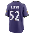 Johmsee B.Ravens #52 Ray Lewis Purple Team Retired Player Game Stitched Jerseys