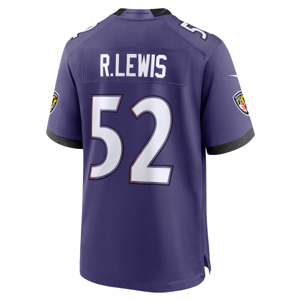Johmsee B.Ravens #52 Ray Lewis Purple Team Retired Player Game Stitched Jerseys