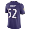 Johmsee B.Ravens #52 Ray Lewis Purple Vapor F.U.S.E. Stitched Retired Limited Jerseys