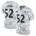 Johmsee B.Ravens #52 Ray Lewis Player Arctic Camo Salute to Service Limited Stitched Jerseys
