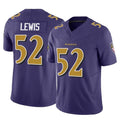 Johmsee B.Ravens #52 Ray Lewis Player Vapor F.U.S.E. Limited Purple Stitched Jerseys