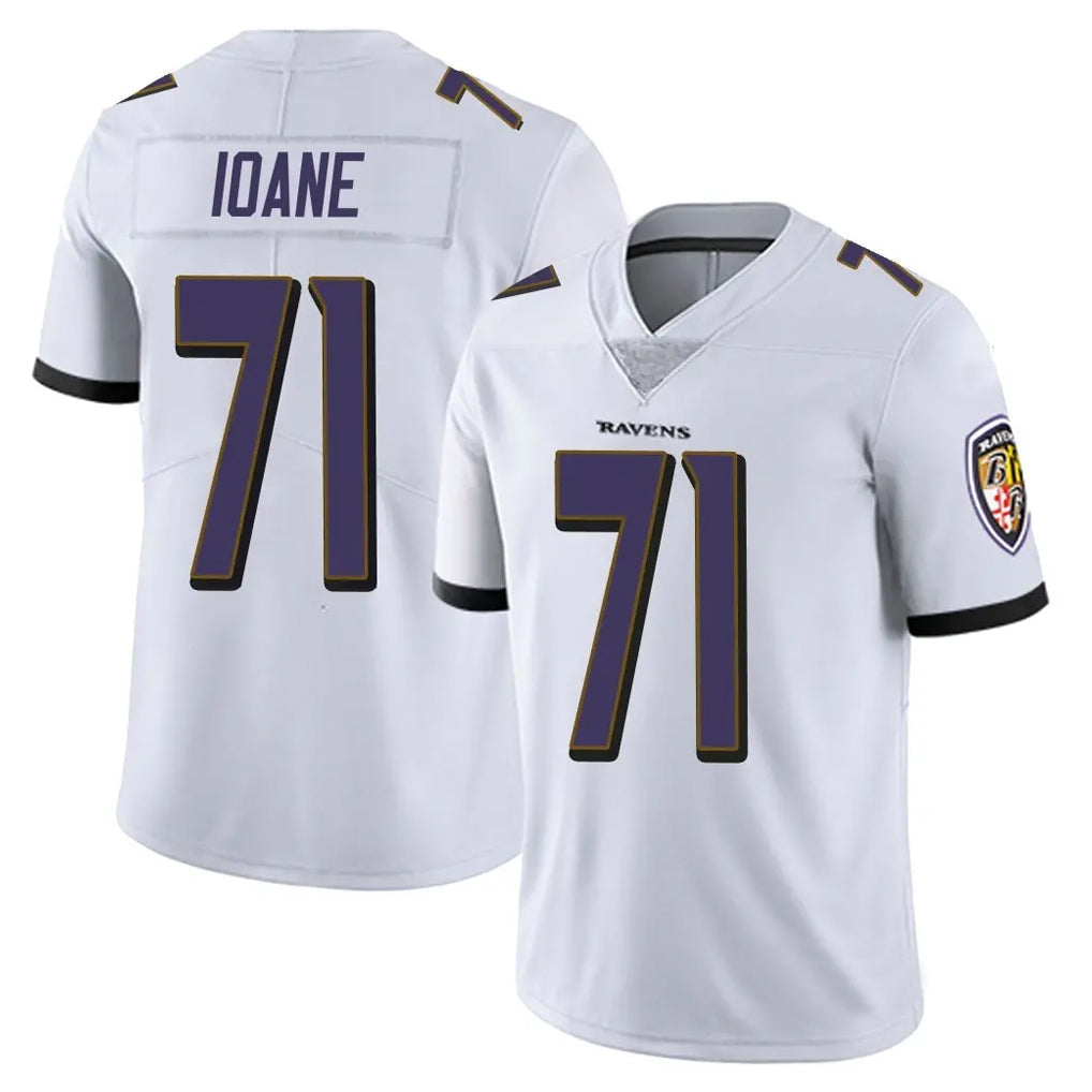 Johmsee B.Ravens #71 Olaivavega Ioane Player White Vapor Untouchable Limited Game Home Stitched Jerseys