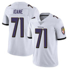 Johmsee B.Ravens #71 Olaivavega Ioane Player White Vapor Untouchable Limited Game Home Stitched Jerseys