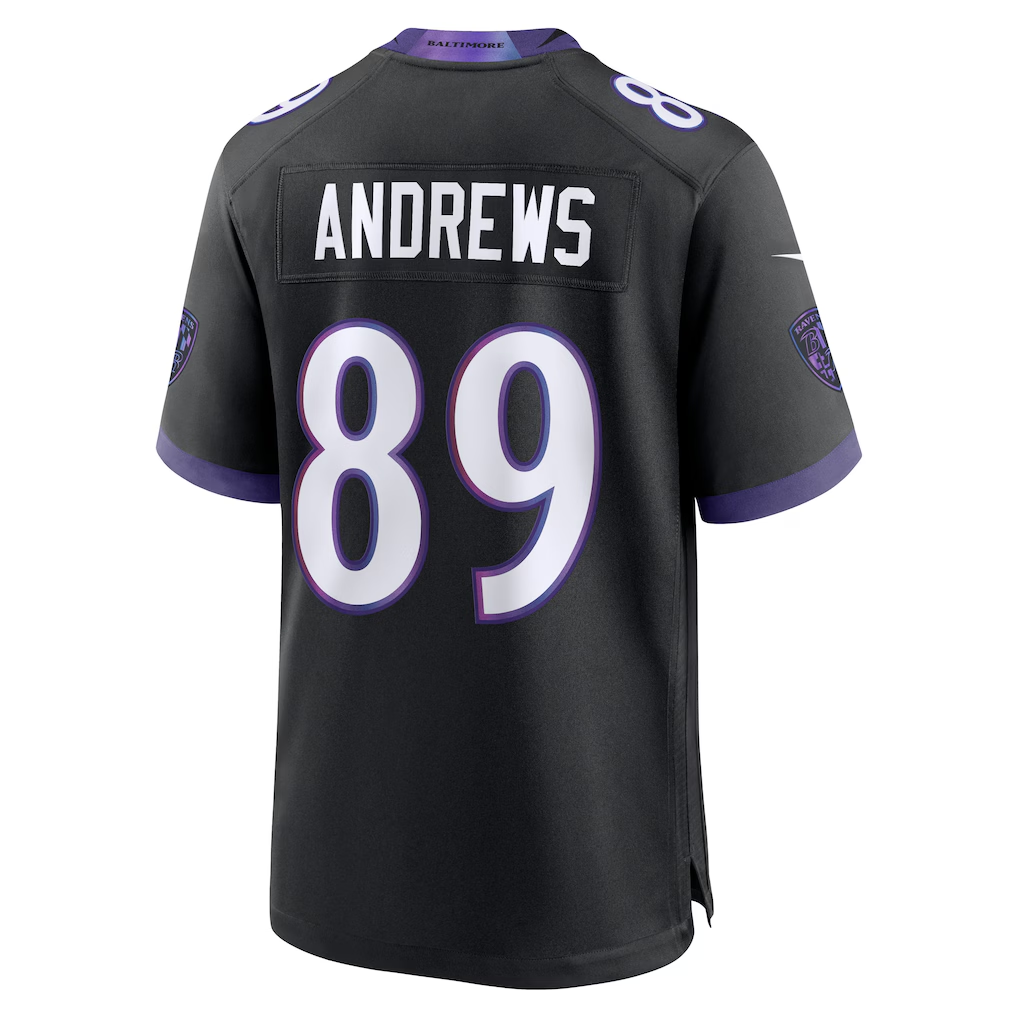 Johmsee B.Ravens #89 Mark Andrews Black Alternate Stitched Jerseys